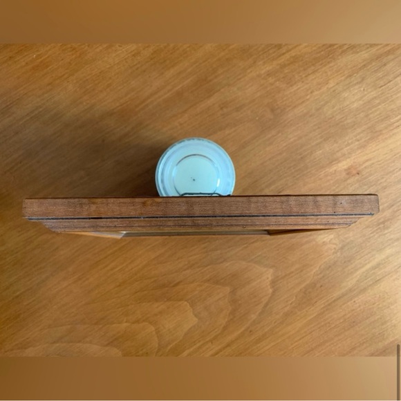 SANDY HONAN THEOREM PAINTING, BIRDS PINECONES & RED BERRIES, 8.75" SQUARE - Picture 5 of 5